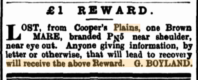 125 years ago in Coopers Plains, 22 February 1896